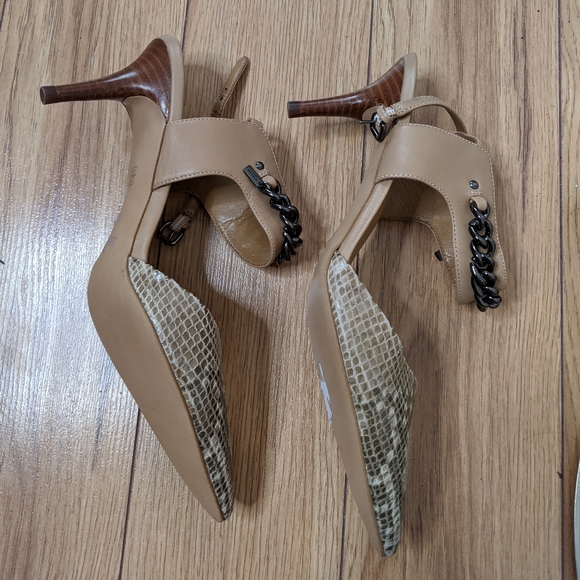 Coach - snakeskin garland heel shoes - Picture 2 of 10